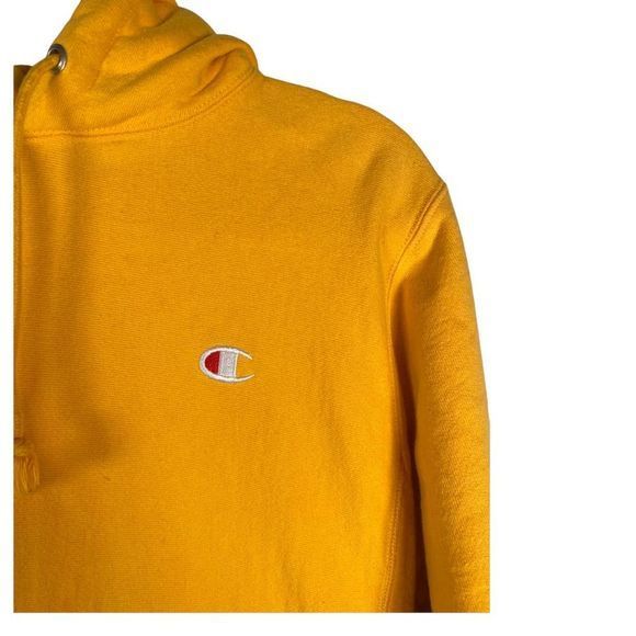 Champion‎ Reverse Weave Yellow Hoodie - Picture 3 of 5